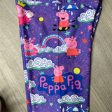 Peppa Pig Print Kids Leggings