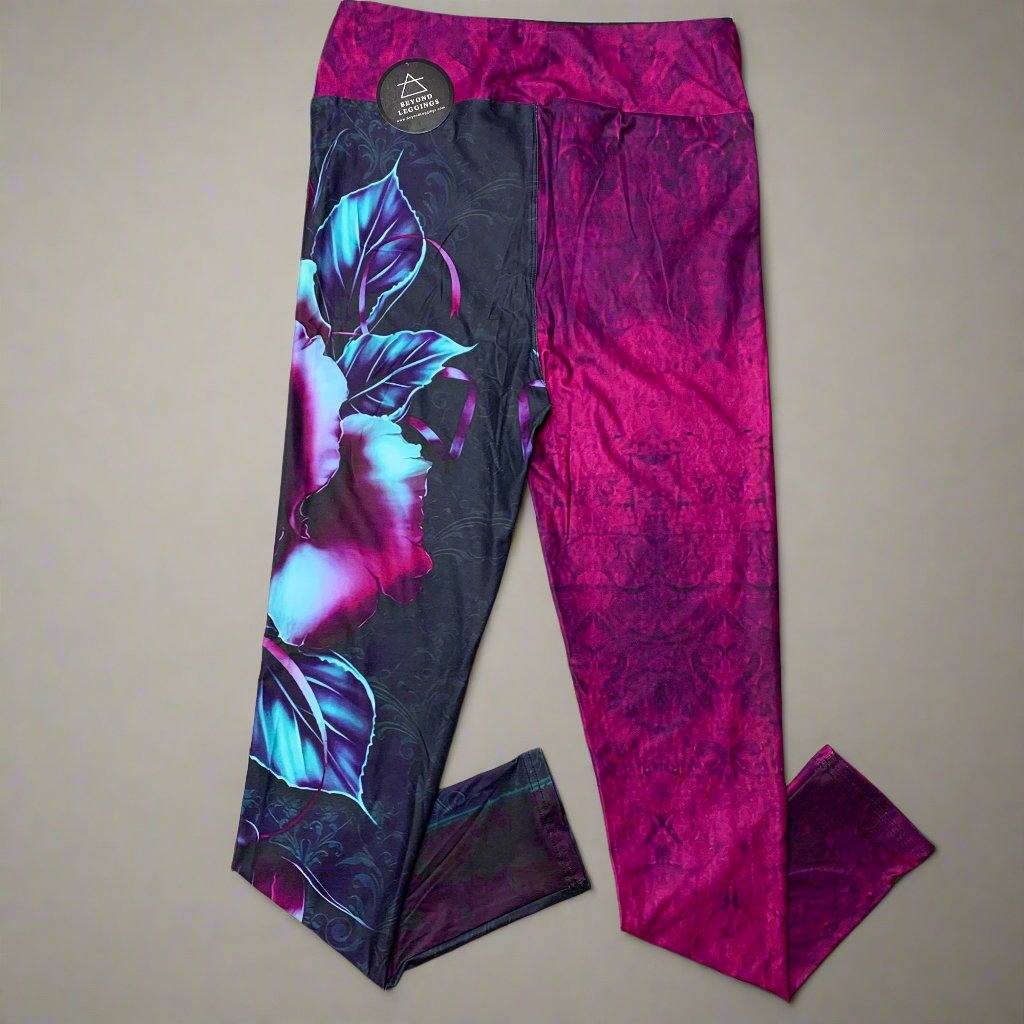 Blue Rose Leggings