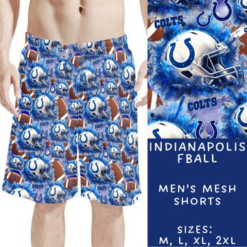 Batch #211 - Men's Shorts - Closes 10/7 - ETA mid/late Nov - Indianapolis Fball Men's Shorts