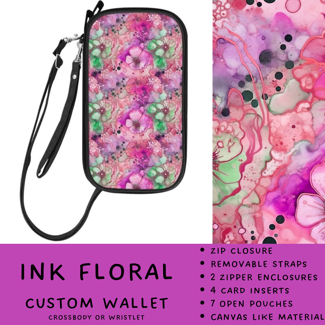 Batch #245 - The Crossbody Wallet - Closes 11/29 - ETA mid Jan - Ink Floral Crossbody Wallet