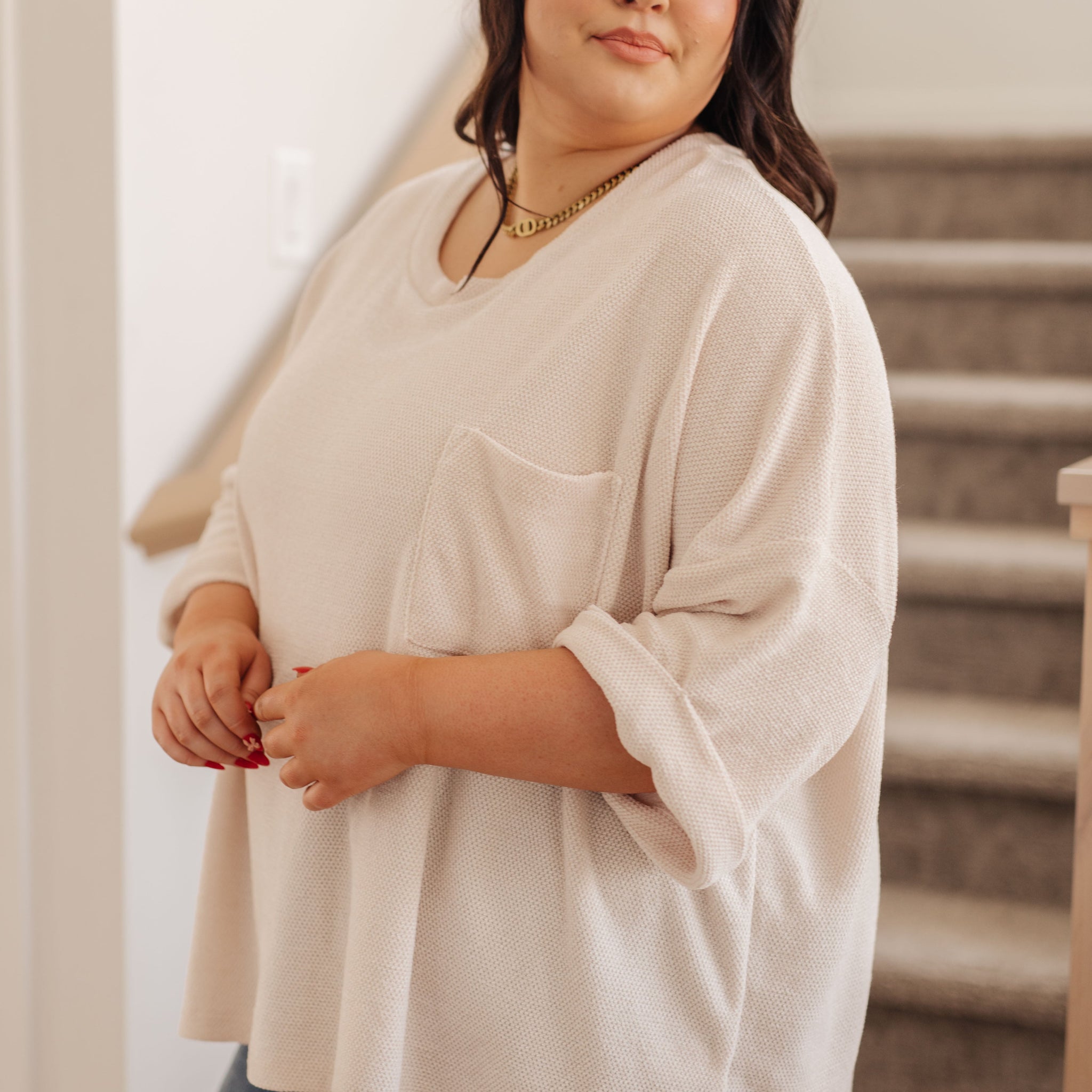 Ivory Thoughts Chenille Blouse