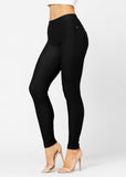 AMAZING Denim Leggings with Pockets - High Waist Jeggings - Tummy Control Shaping - MULTIPLE COLORS