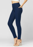 AMAZING Denim Leggings with Pockets - High Waist Jeggings - Tummy Control Shaping - MULTIPLE COLORS