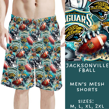 Batch #211 - Men's Shorts - Closes 10/7 - ETA mid/late Nov - Jacksonville Fball Men's Shorts