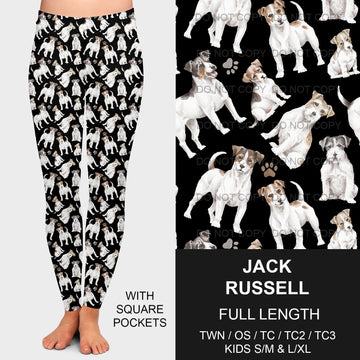 B189 - Preorder Jack Russell Leggings w/ Pockets (Closes 10/25. ETA late Dec.)