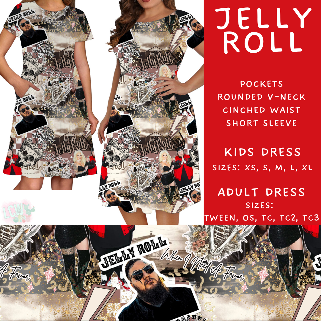 Batch #475 - Stars 2 Collection - Closes 1/14 - ETA early/mid March - Jelly Roll Adult & Kids Dresses