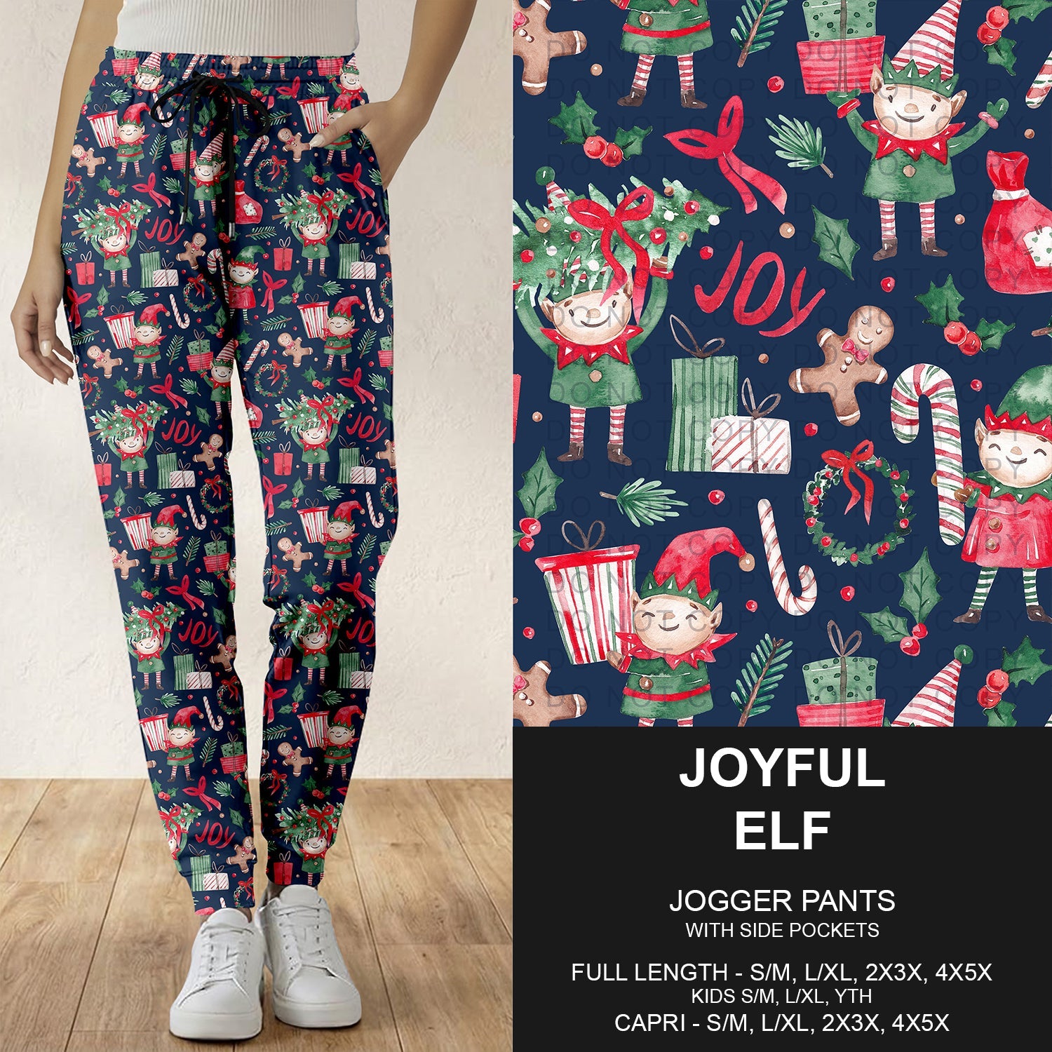 B303 - Preorder Joyful Elf Joggers (Closes 7/26. ETA: early Oct.)