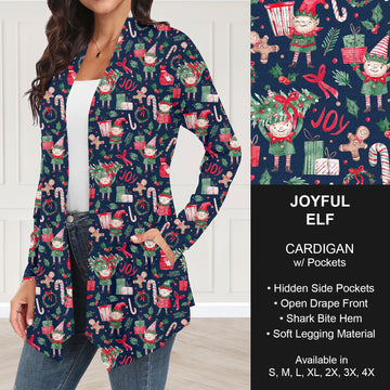 B303 - Preorder Joyful Elf Cardigan w/ Pockets (Closes 7/26. ETA: early Oct.)