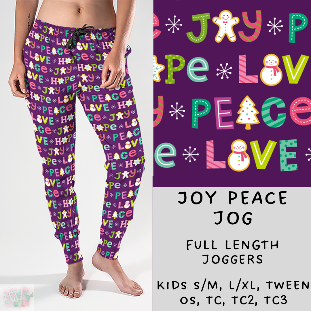 Batch #218 - Christmas Cozy Presale - Closes 10/18 - ETA late Nov - Joy Peace Joggers