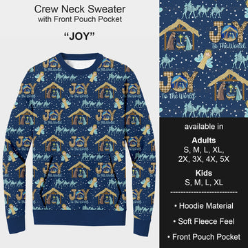 B185 - Preorder Joy Sweater w/ Front Pocket (Closes 10/01. ETA early Dec.)