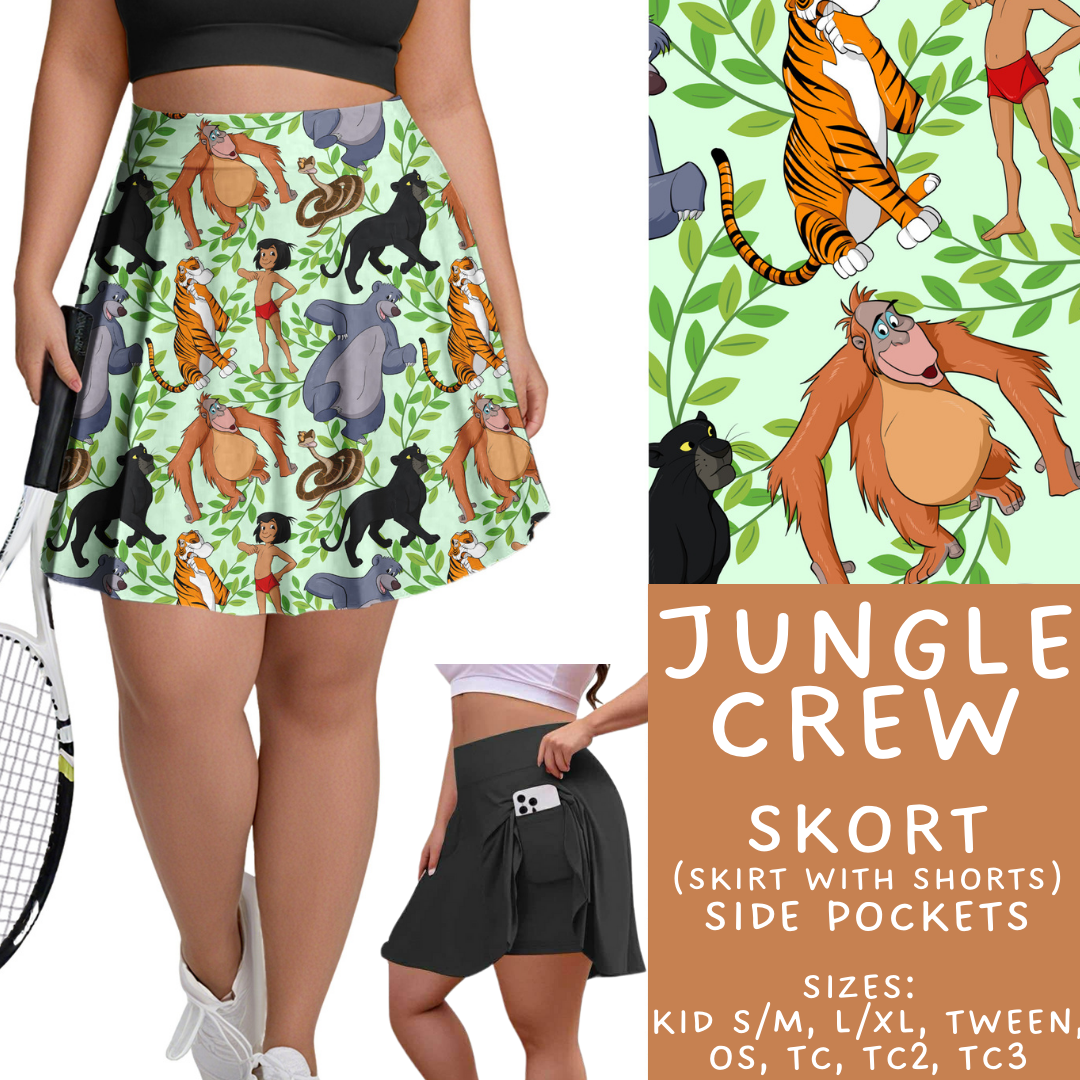 Batch #462 - Fun Run 17 - Closes 12/10 - ETA late Jan - Jungle Crew Skort