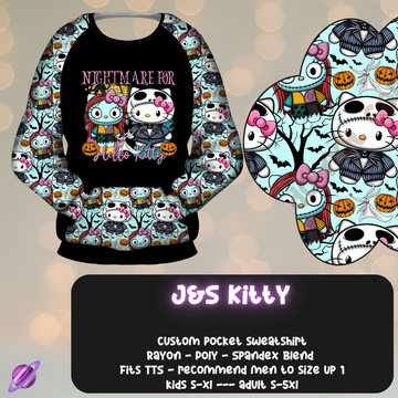 J&S KITTY - POCKET SWEATSHIRT - KITTY COSPLAY RUN CLOSING 11/15