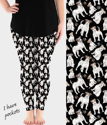 RTS - Jack Russell Dog Breed Leggings w/ Pockets