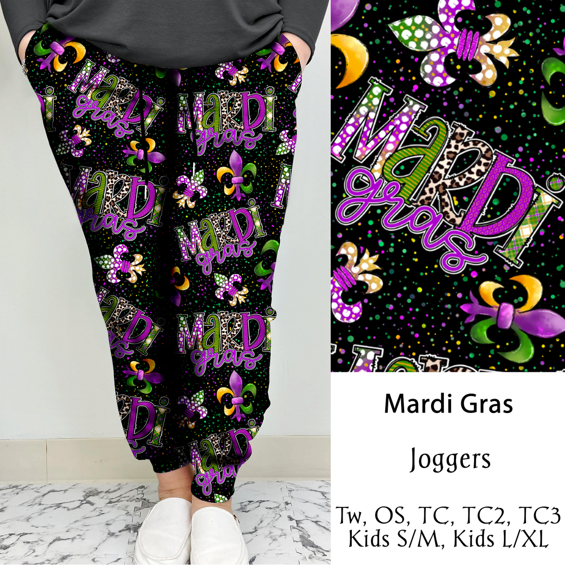 Mardi Gras | Leggings/Capri/ Joggers | Run ends 1/2 | ETA 32 Days