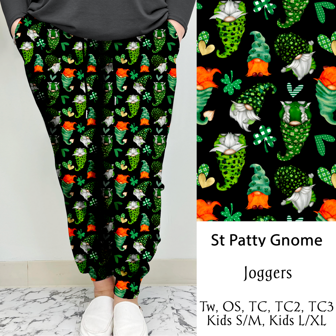 St Patty Gnome | Leggings/Capri/ Joggers | Run ends 1/2 | ETA 32 Days