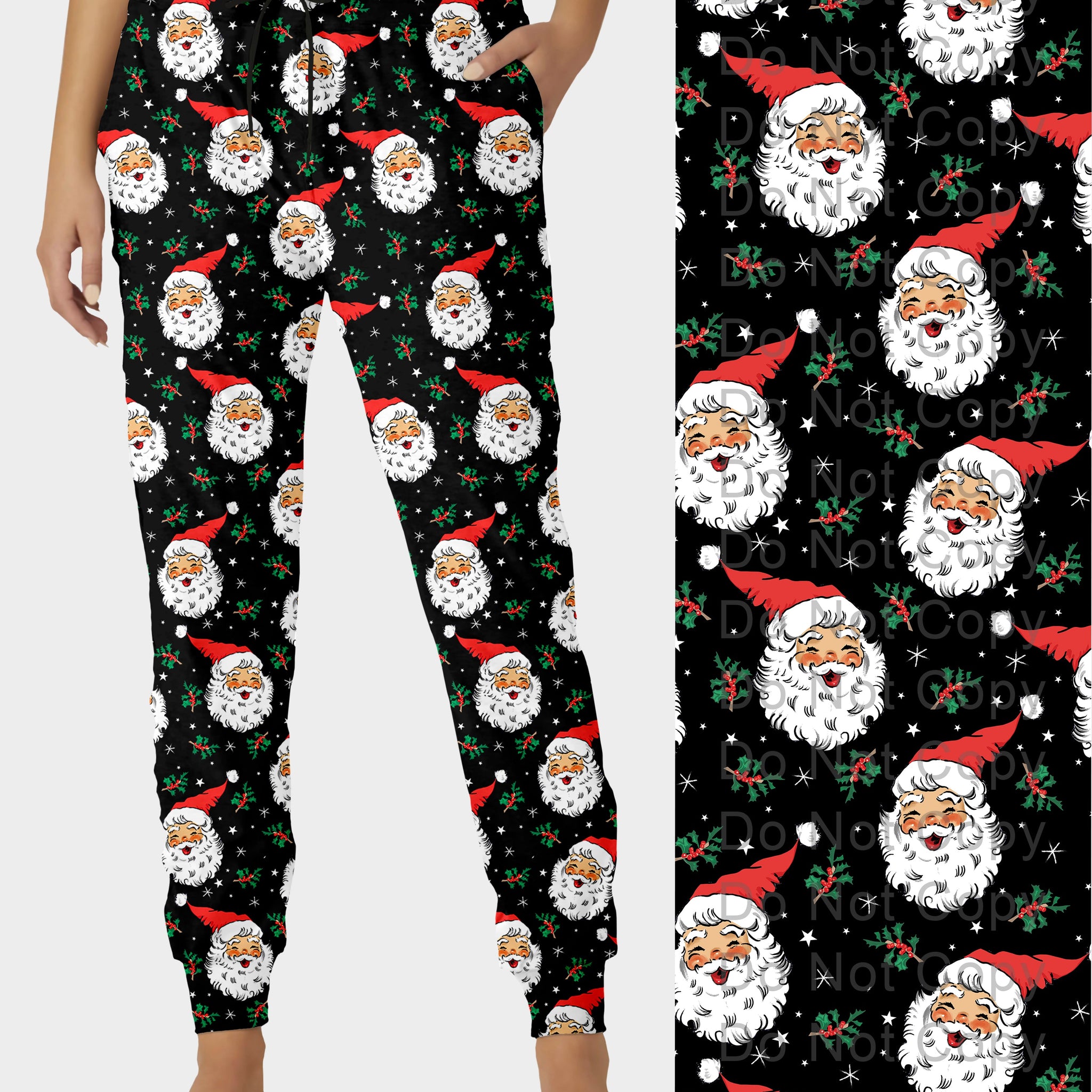 RTS - Joyful Santa Jogger Pants