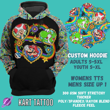 KART TATTOO HOODIE-OUTFIT RUN PREORDER CLOSING 1/10