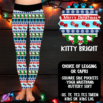 KITTY BRIGHT - LEGGING/CAPRI XMAS SWEATER RUN CLOSING 10/30