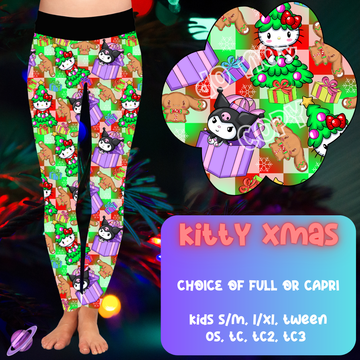 KITTY XMAS - CHRISTMAS RUN - LEGGING/CAPRI PREORDER CLOSING 9/29