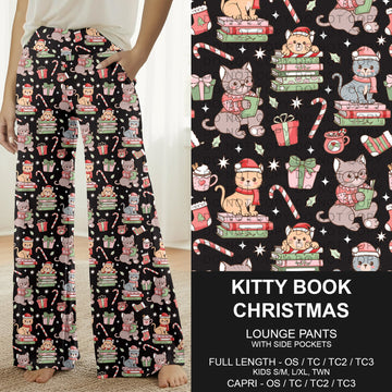 B311 - Preorder Kitty Book Christmas Lounge Pants (Closes 9/06. ETA: mid Nov.)