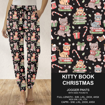 B311 - Preorder Kitty Book Christmas Joggers (Closes 9/06. ETA: mid Nov.)