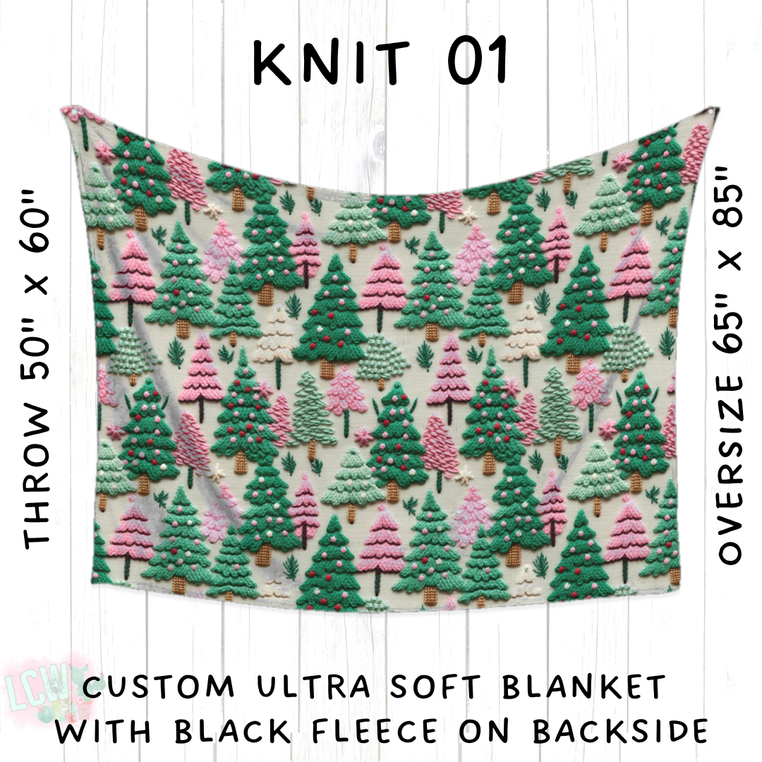 Batch #437 - Christmas Knit 2 - Closes 10/27 - ETA mid Dec - Knit 01 Blanket