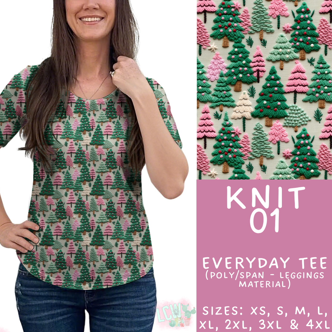 Batch #437 - Christmas Knit 2 - Closes 10/27 - ETA mid Dec - Knit 01 Everyday Tee