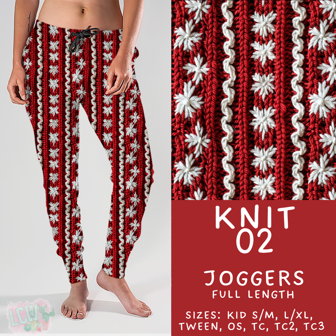 Batch #437 - Christmas Knit 2 - Closes 10/27 - ETA mid Dec - Knit 02 Joggers