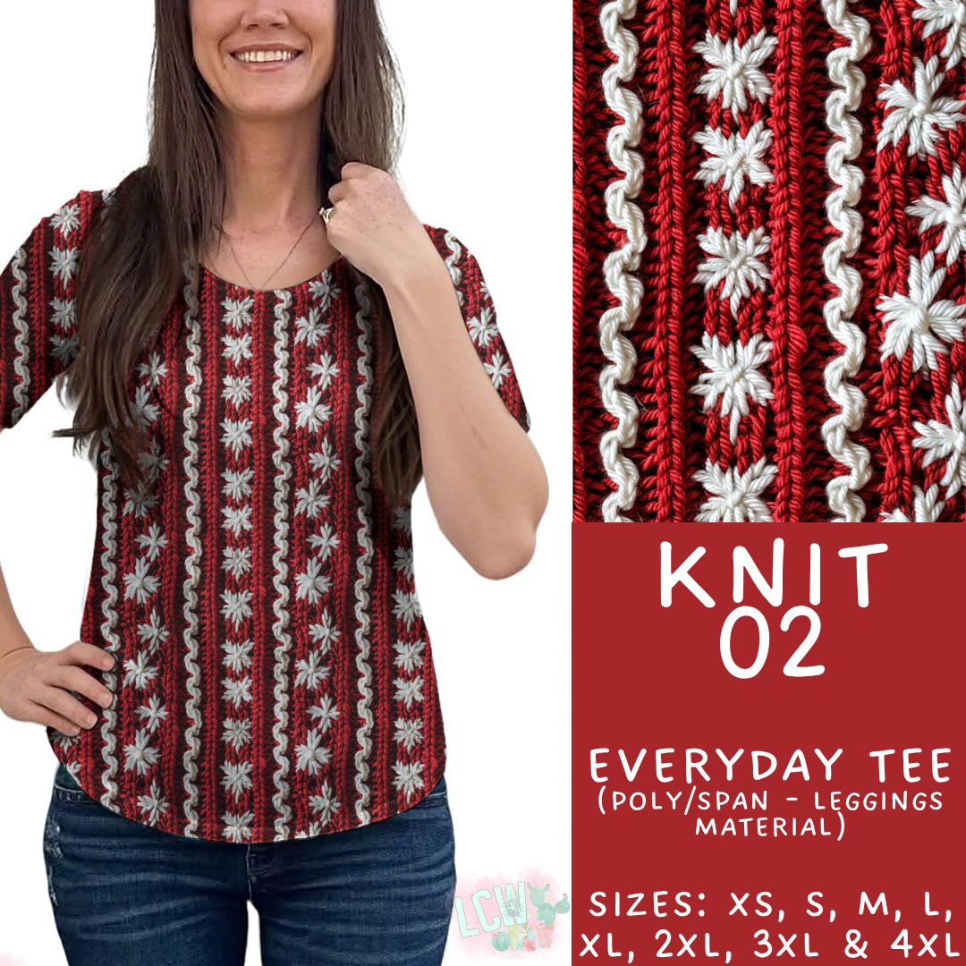 Batch #437 - Christmas Knit 2 - Closes 10/27 - ETA mid Dec - Knit 02 Everyday Tee