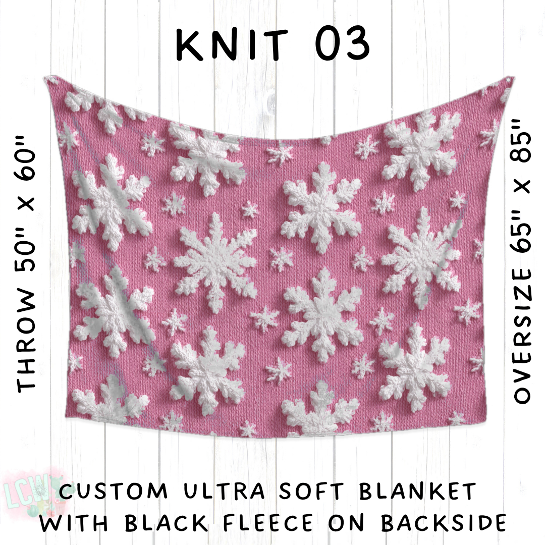 Batch #437 - Christmas Knit 2 - Closes 10/27 - ETA mid Dec - Knit 03 Blanket