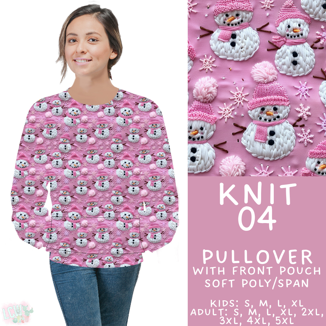 Batch #437 - Christmas Knit 2 - Closes 10/27 - ETA mid Dec - Knit 04 Pocket Pullover
