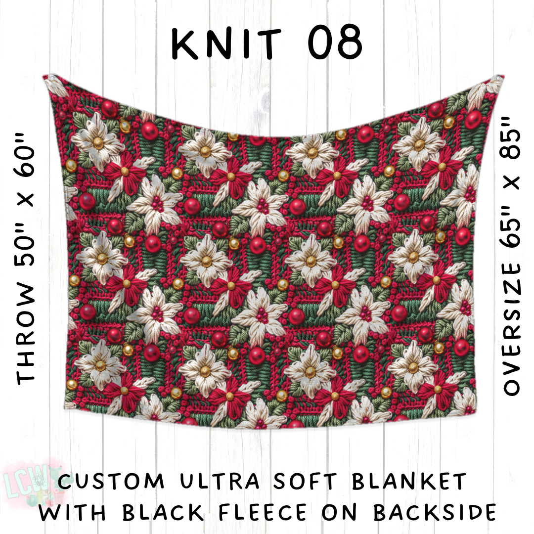Batch #437 - Christmas Knit 2 - Closes 10/27 - ETA mid Dec - Knit 08 Blanket