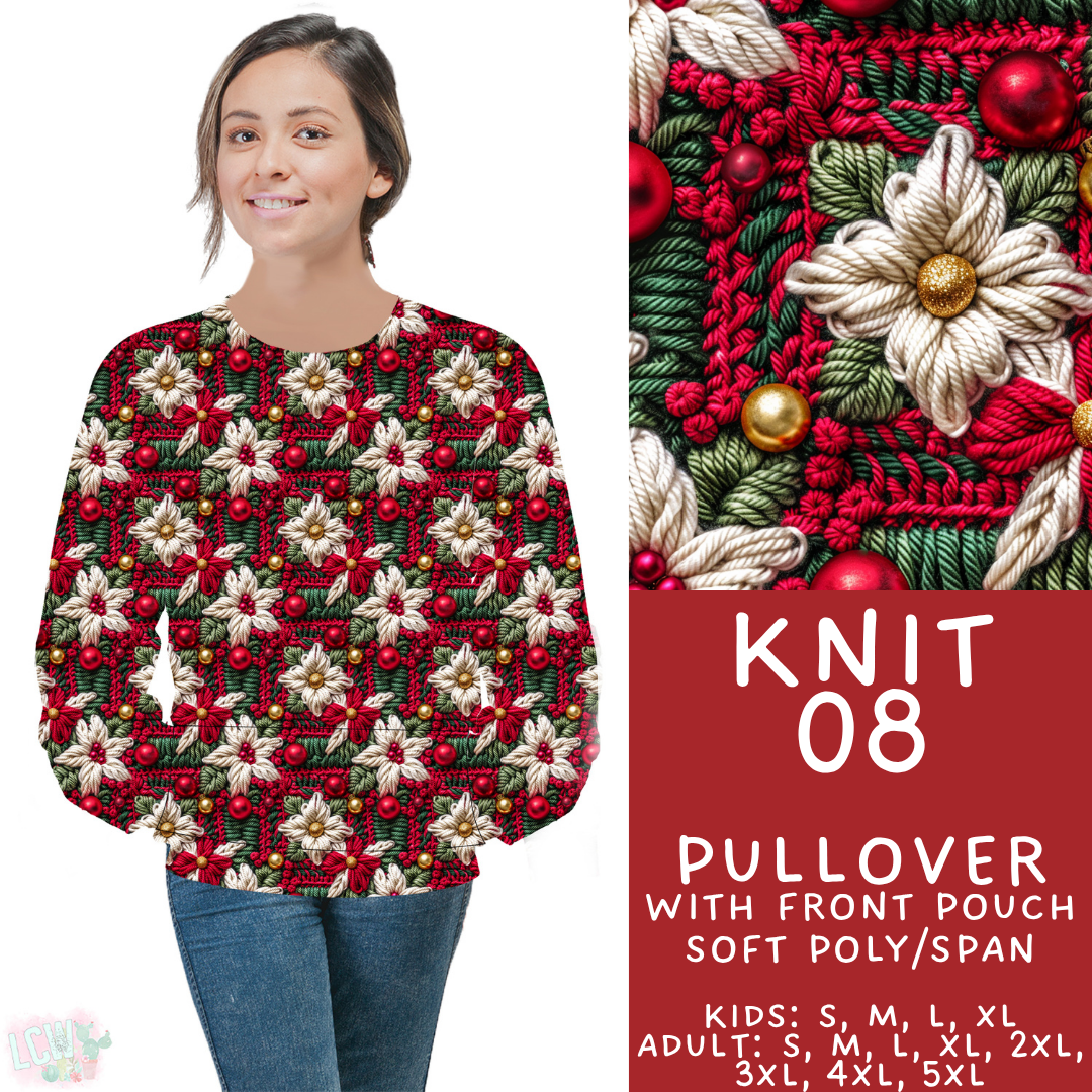 Batch #437 - Christmas Knit 2 - Closes 10/27 - ETA mid Dec - Knit 08 Pocket Pullover