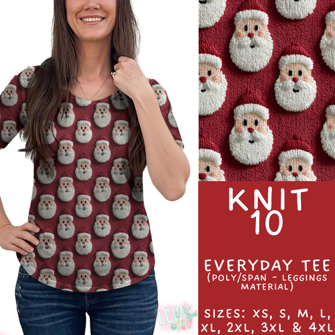 Batch #437 - Christmas Knit 2 - Closes 10/27 - ETA mid Dec - Knit 10 Everyday Tee