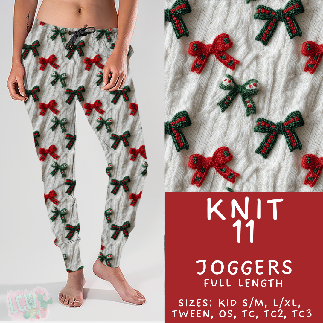 Batch #437 - Christmas Knit 2 - Closes 10/27 - ETA mid Dec - Knit 11 Joggers