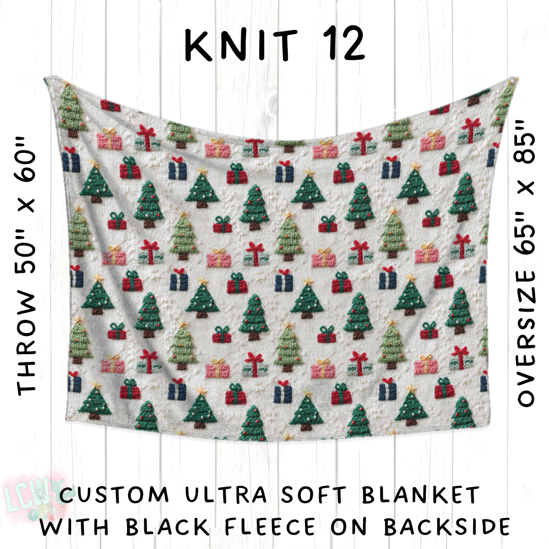Batch #437 - Christmas Knit 2 - Closes 10/27 - ETA mid Dec - Knit 12 Blanket