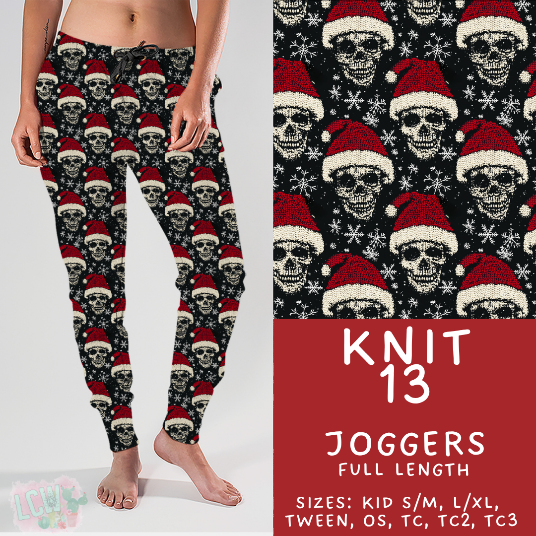 Batch #437 - Christmas Knit 2 - Closes 10/27 - ETA mid Dec - Knit 13 Joggers