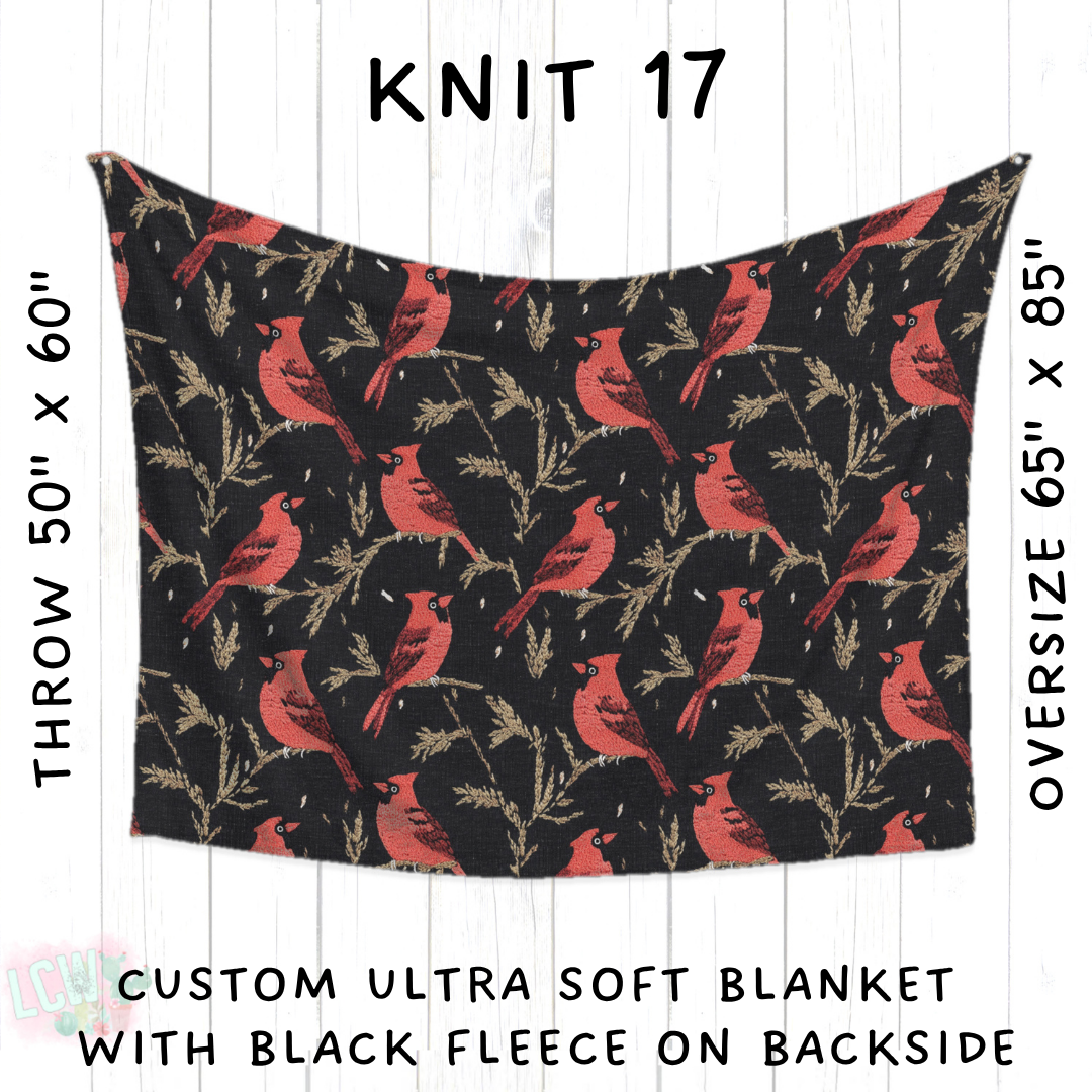 Batch #437 - Christmas Knit 2 - Closes 10/27 - ETA mid Dec - Knit 17 Blanket