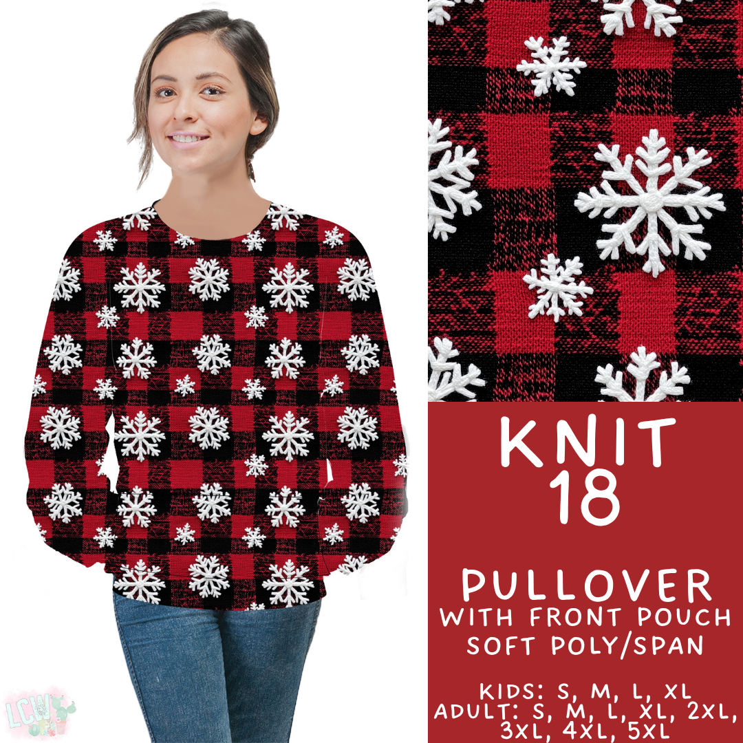 Batch #437 - Christmas Knit 2 - Closes 10/27 - ETA mid Dec - Knit 18 Pocket Pullover