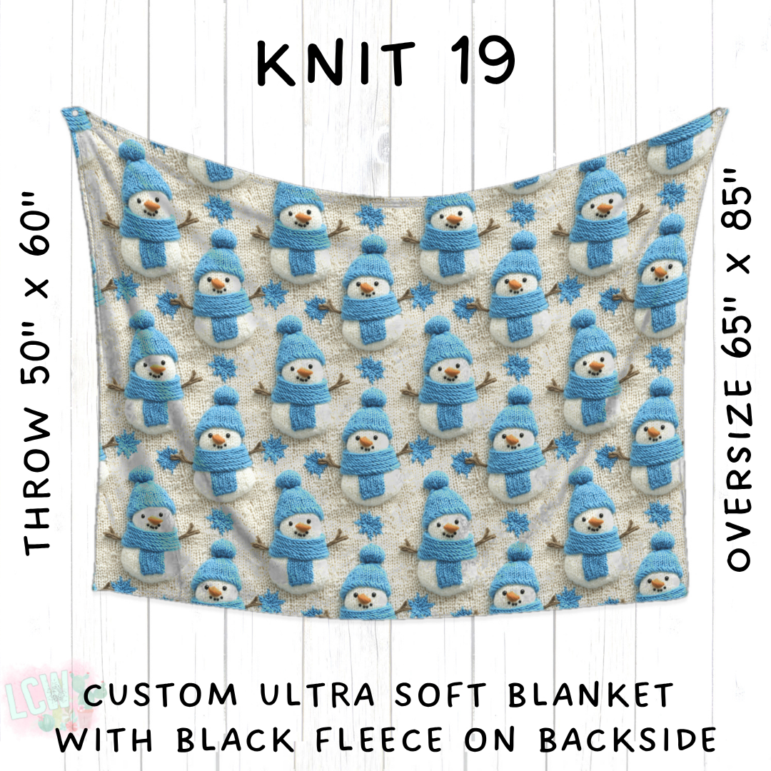 Batch #437 - Christmas Knit 2 - Closes 10/27 - ETA mid Dec - Knit 19 Blanket