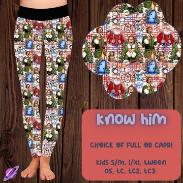 KNOW HIM - B99 - LEGGING/CAPRI PREORDER CLOSING 10/6