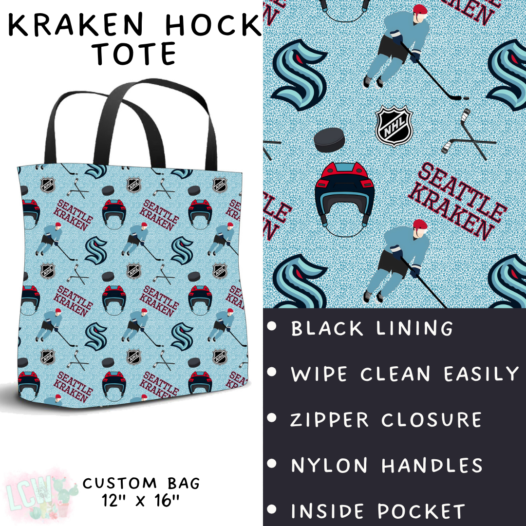 Batch #243 - Hockey - Closes 11/25 - ETA mid Jan - Kraken Hock Tote