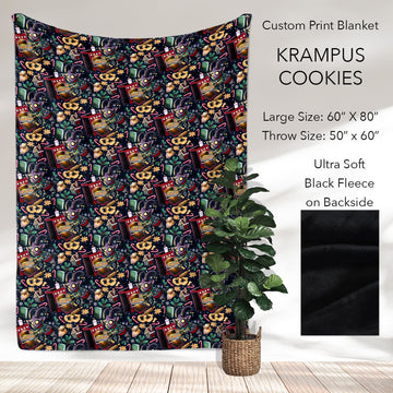 B186 - Pre-Order Krampus Cookies Fleece Blanket (Closes 10/04. ETA: early Dec)