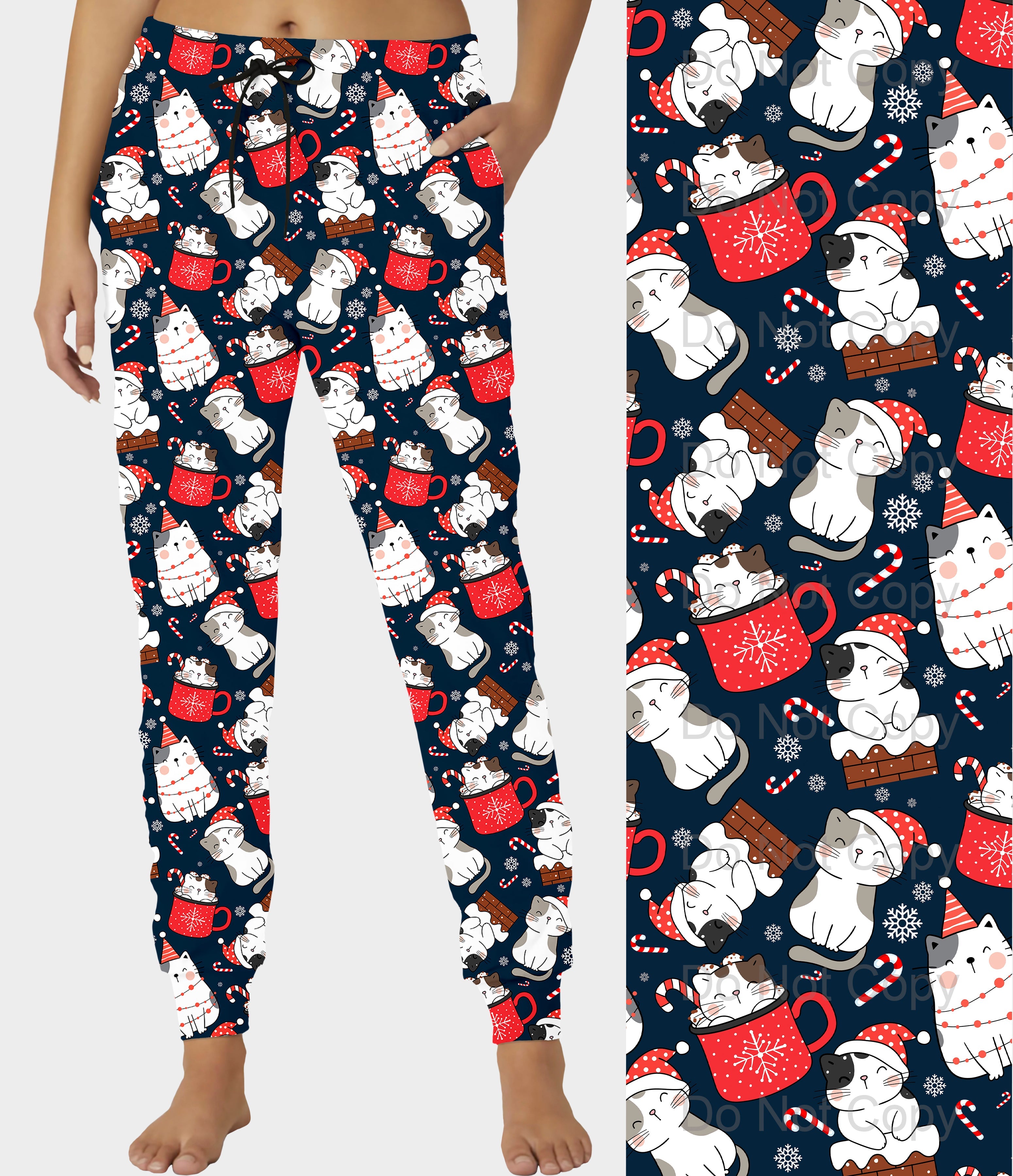 RTS - Kitty Cocoa Joggers