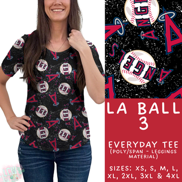 Batch #343 - Home Run Collection - Closes 5/22 - ETA mid July - LA Ball 3 Everyday Tee