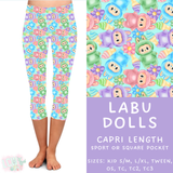 Ready To Ship - Labu Dolls Capri Length Leggings - OS & TC2 Sport Pockets & TC2 Square Pockets