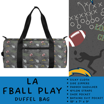 Ready To Ship - LA FBall Play Duffel Bag