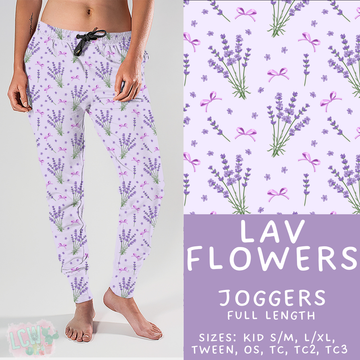 Ready to Ship - Lav Flowers Joggers - OS