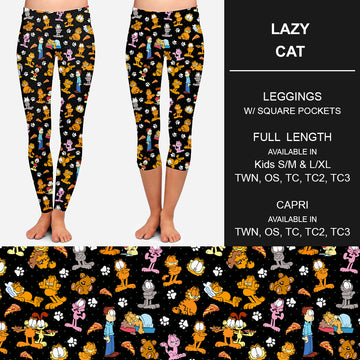 RTS - Lazy Cat Leggings w/ Pockets