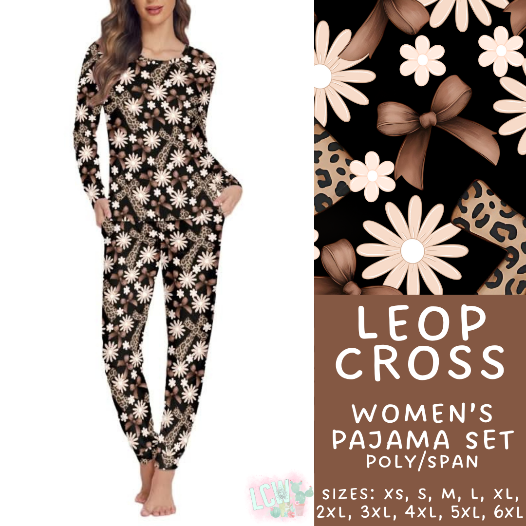 Batch #344 - Family Pajama Party - Closes 5/23 - ETA late July - Leop Cross Women's Pajama Set